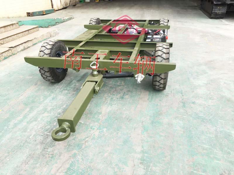 1.5 ton electric manual flat trailer chassis, non-standard customization for Nangong vehicles